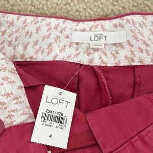 LOFT Pink Tailored Shorts